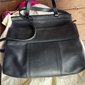 Tory Burch Block T Top Handle Satchel Bag